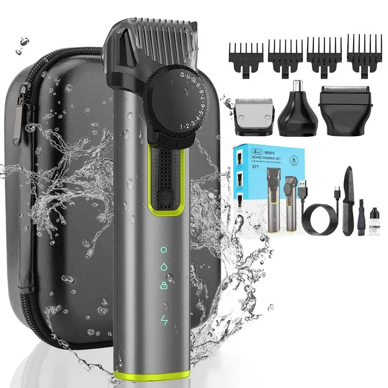 Kit de Corte de Cabelo Xiaomi Masculino Multifuncional IPX5 à Prova d'Água