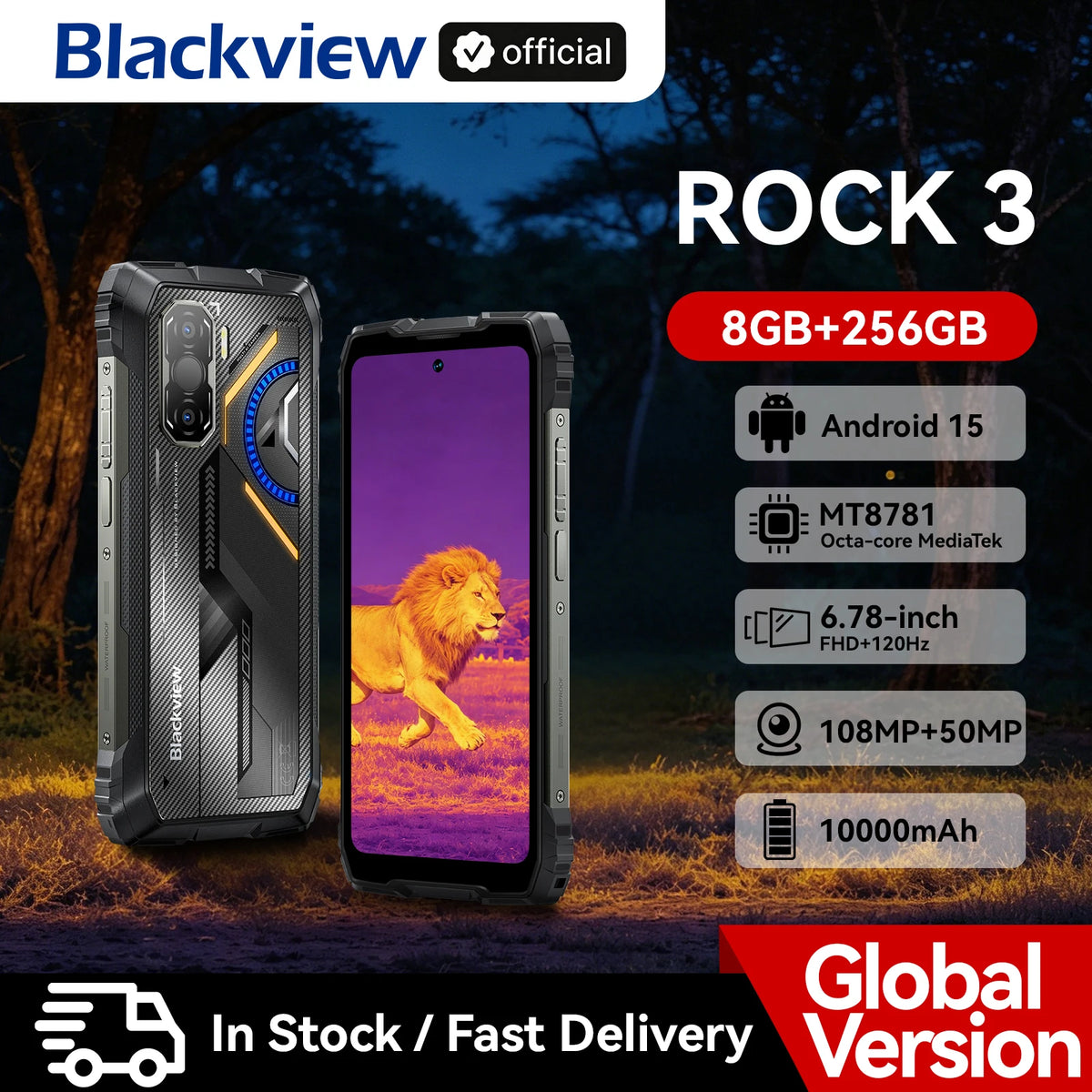 Smartphone Robusto Blackview ROCK 3