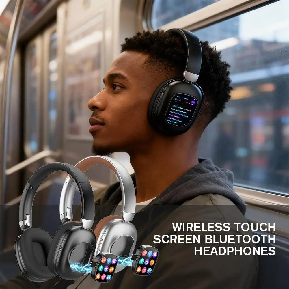 JH-ANC930Plus — Fones de Ouvido Sem Fio com Cancelamento Ativo de Ruído, Toque Magnético e Tela LED
