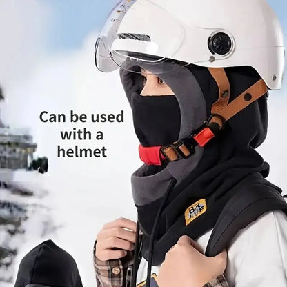 Gorro de inverno 3 em 1 com máscara e protetor de pescoço