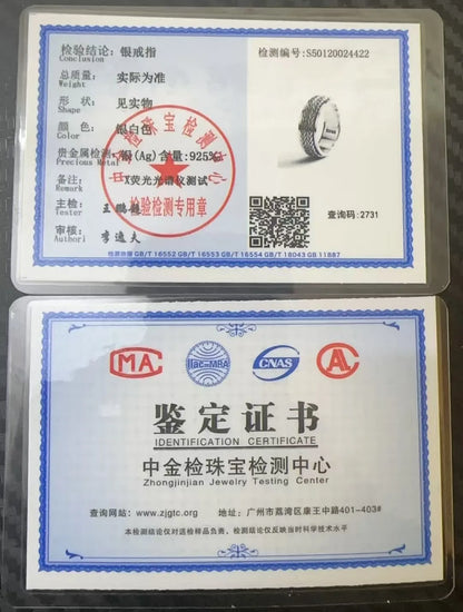 Anéis de prata esterlina S925