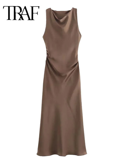 Vestidos longos cetim