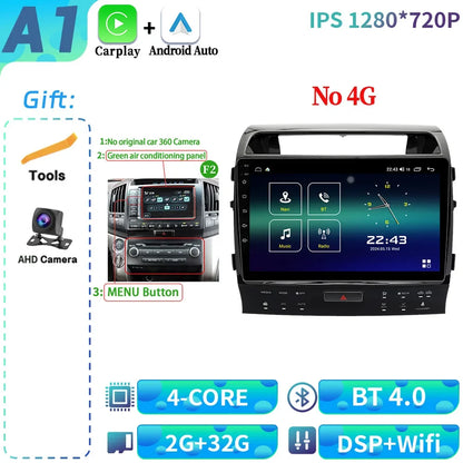 Rádio para Toyota land cruiser 11 200 2007-2015
