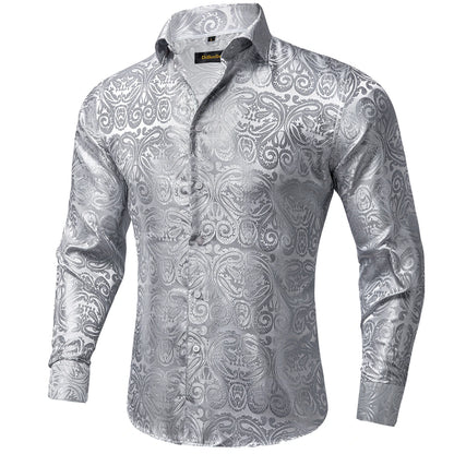 Camisa Masculina Paisley Roxa