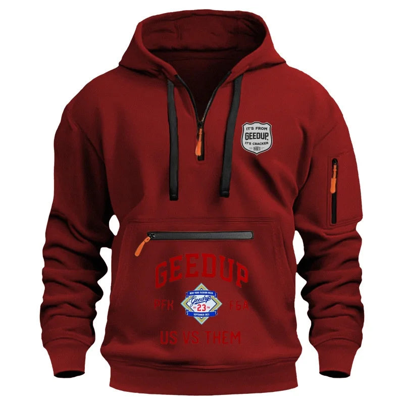 Moletom esportivo casual com capuz