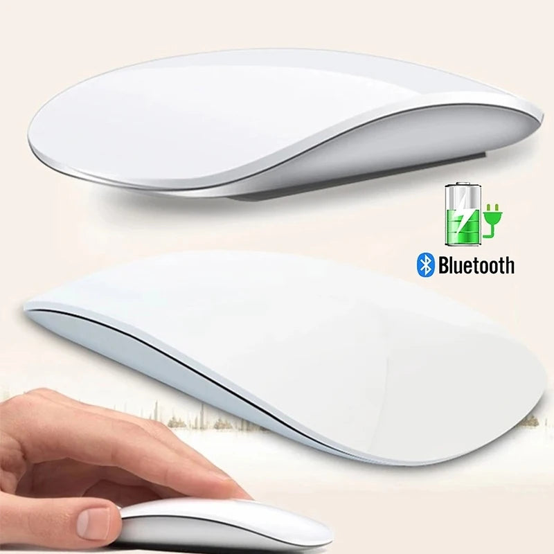 Mouse sem fio Bluetooth recarregável com design fino