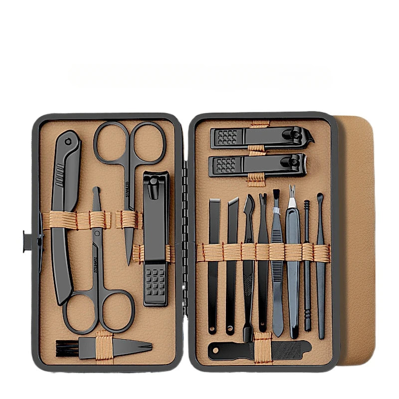Conjunto de manicure profissional com 24 peças