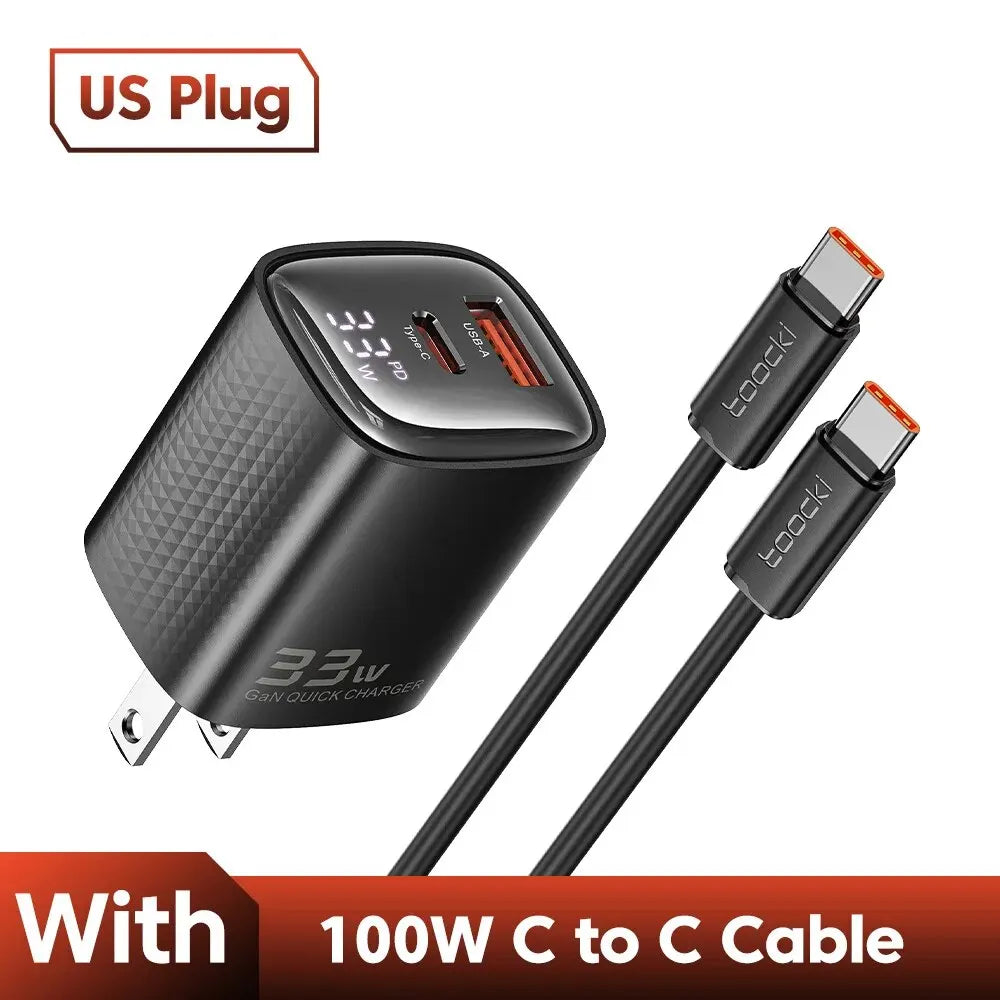 Carregador USB-C Toocki 33W GaN