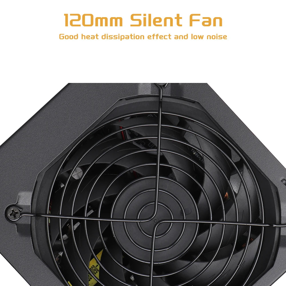 Fonte de Alimentação ATX 500W 80 PLUS Gold – PFC Ativo e Ventoinha Silenciosa