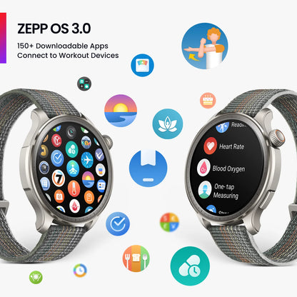 Smartwatch Amazfit Balance de 46 mm oferece mais de 150 modos esportivos