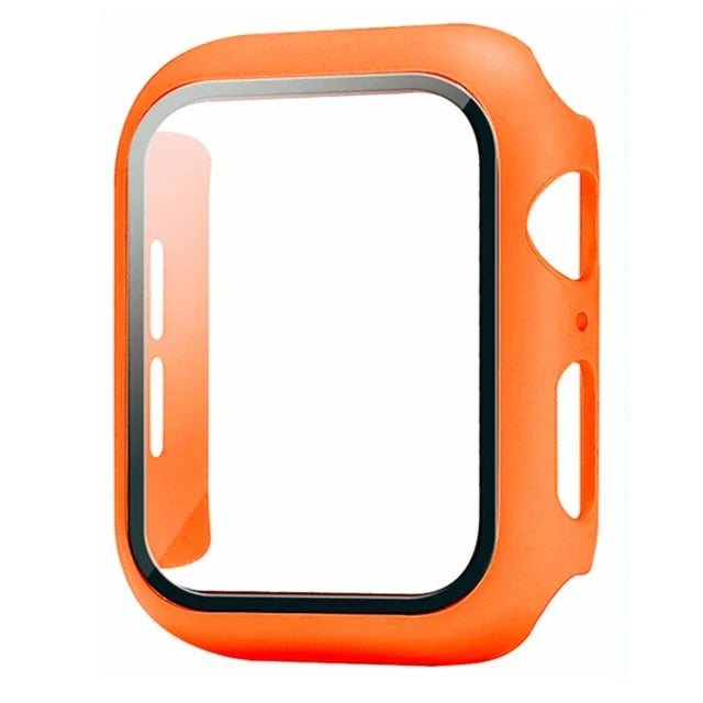 Película protetora de vidro + capa para Apple Watch