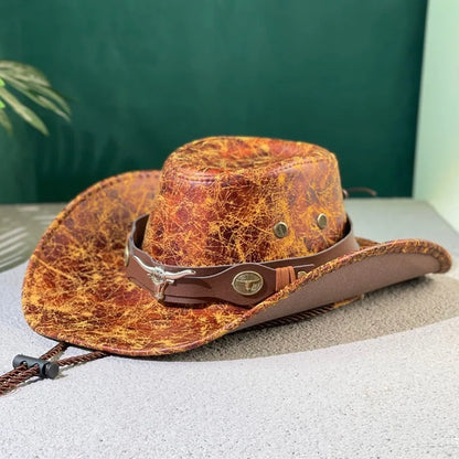 Chapéus de cowboy estilo western em couro sintético