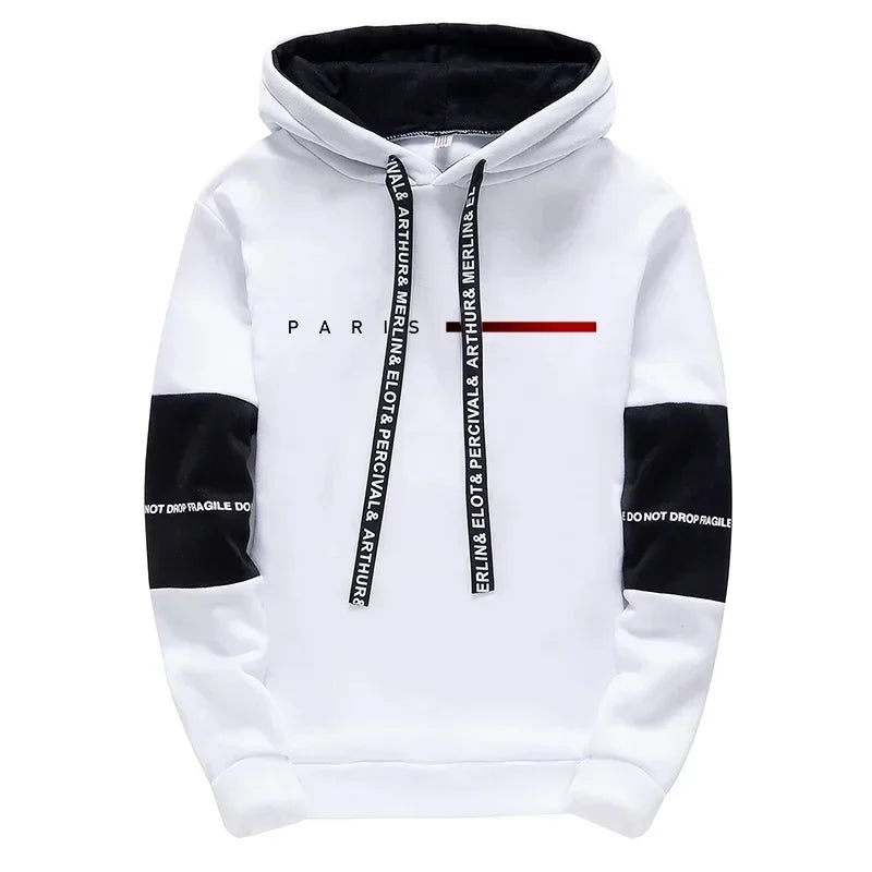 Conjunto Masculino de Moletom com Capuz e Calças Jogger — Casual