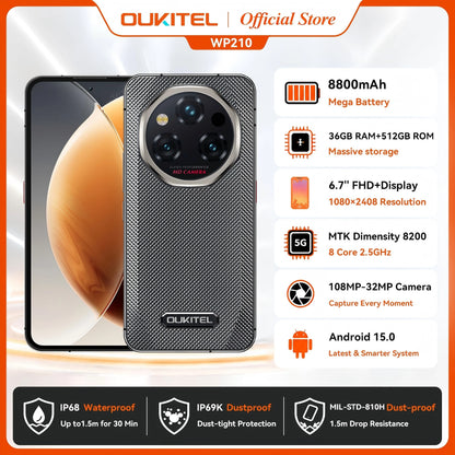 OUKITEL WP210 — Telefone Robusto 5G