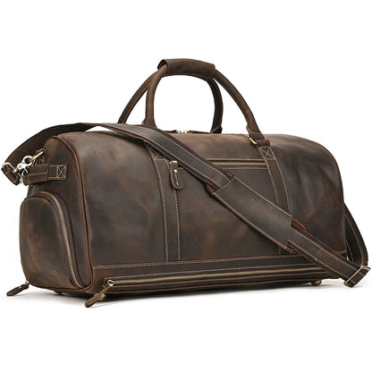Bolsa masculina em couro legítimo