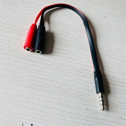Cabo Divisor de Áudio 3,5 mm – Adaptador Estéreo 1 para 2