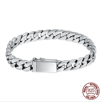 Prata esterlina colar pulseira punk s925