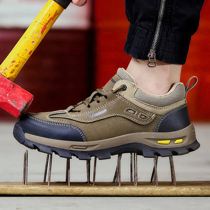 Sapatos de Segurança Masculinos Antiperfuração e Resistentes ao Desgaste