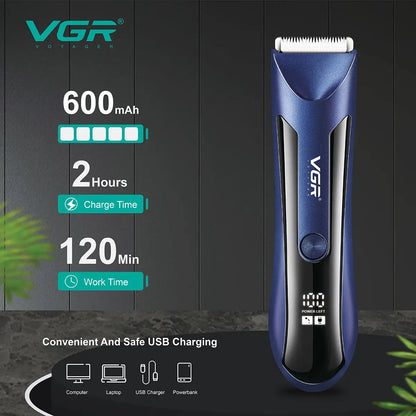 Aparador de pelos corporais recarregáveis VGR 951