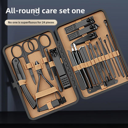 Conjunto de manicure profissional com 24 peças