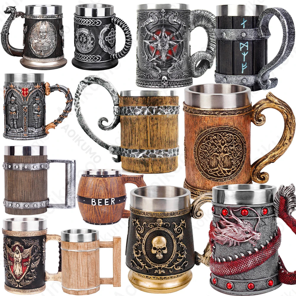 Caneca Viking 600 ml em Resina