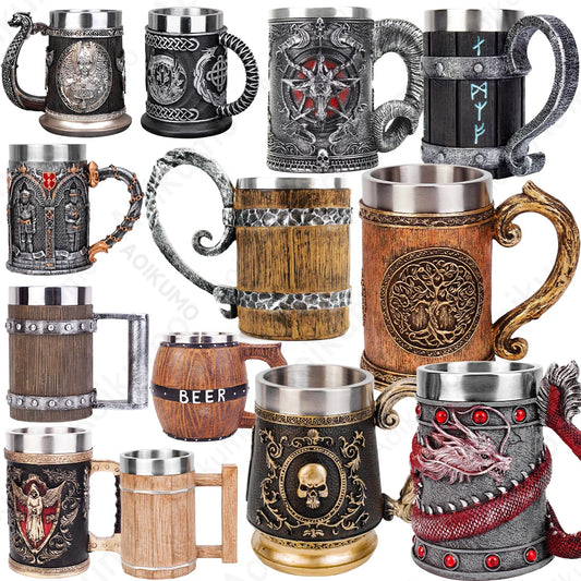 Caneca Viking 600 ml em Resina