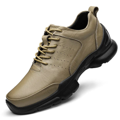 Sapatos Masculinos de Couro com Aumento de Altura