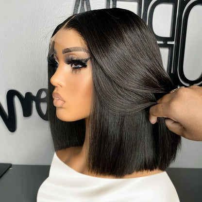 Peruca Frontal de Renda 13x4 e 4x4 em Cabelo Humano Brasileiro – Lisa