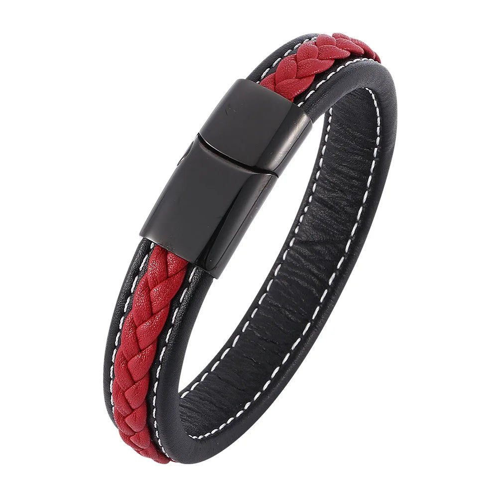 Pulseira punk de camada dupla