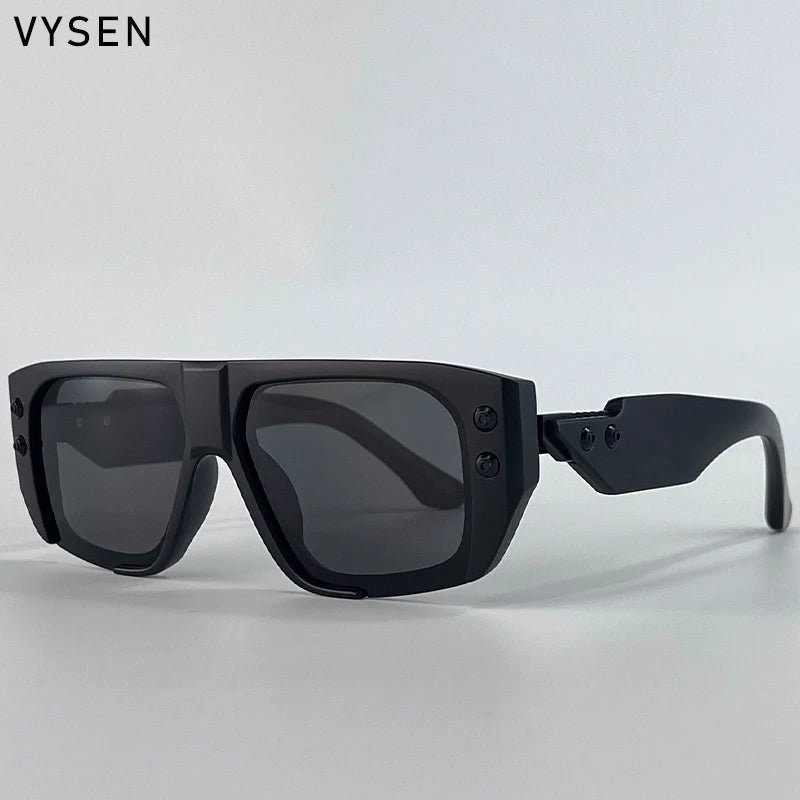 Óculos de Sol Polarizados Estilo Steampunk Quadrados