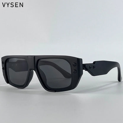 Óculos de Sol Polarizados Estilo Steampunk Quadrados