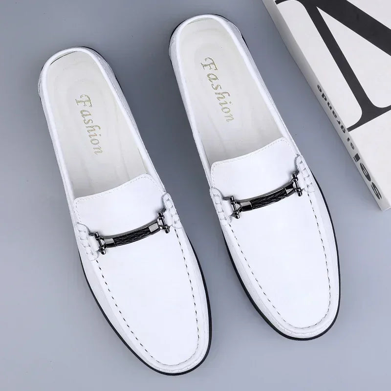 Mocassins de couro genuíno casuais