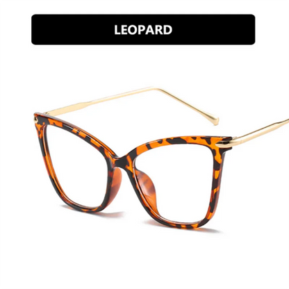 Óculos Olho de gato oversize de miopia