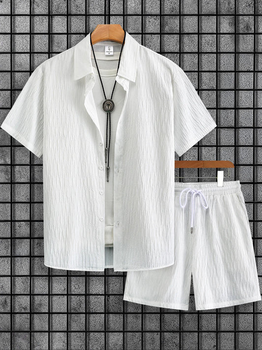 Conjunto Masculino Branco com Calças