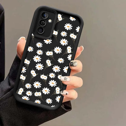 Capa de Silicone Flor Margarida para Samsung Galaxy S