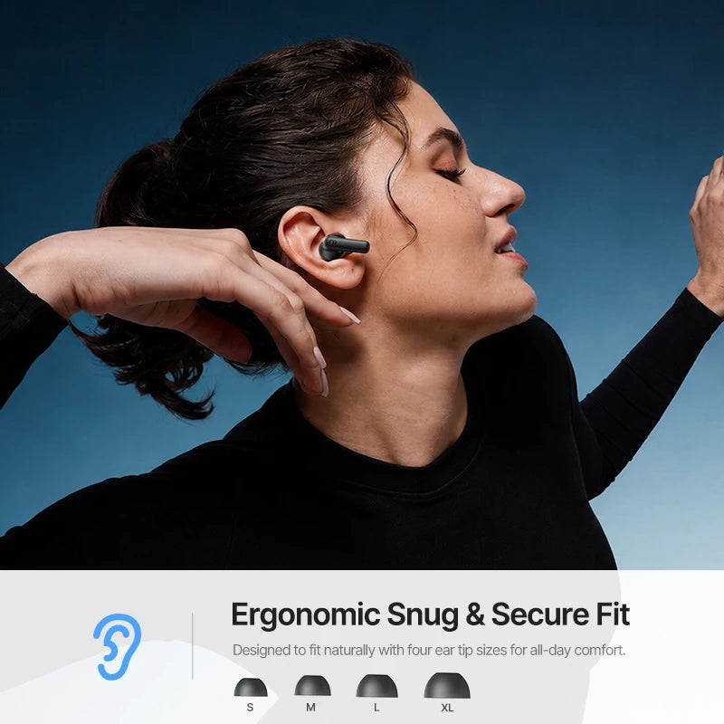 Auriculares Baseus Bass EP10 Ultra com ANC de 55 dB e até 65 h de autonomia