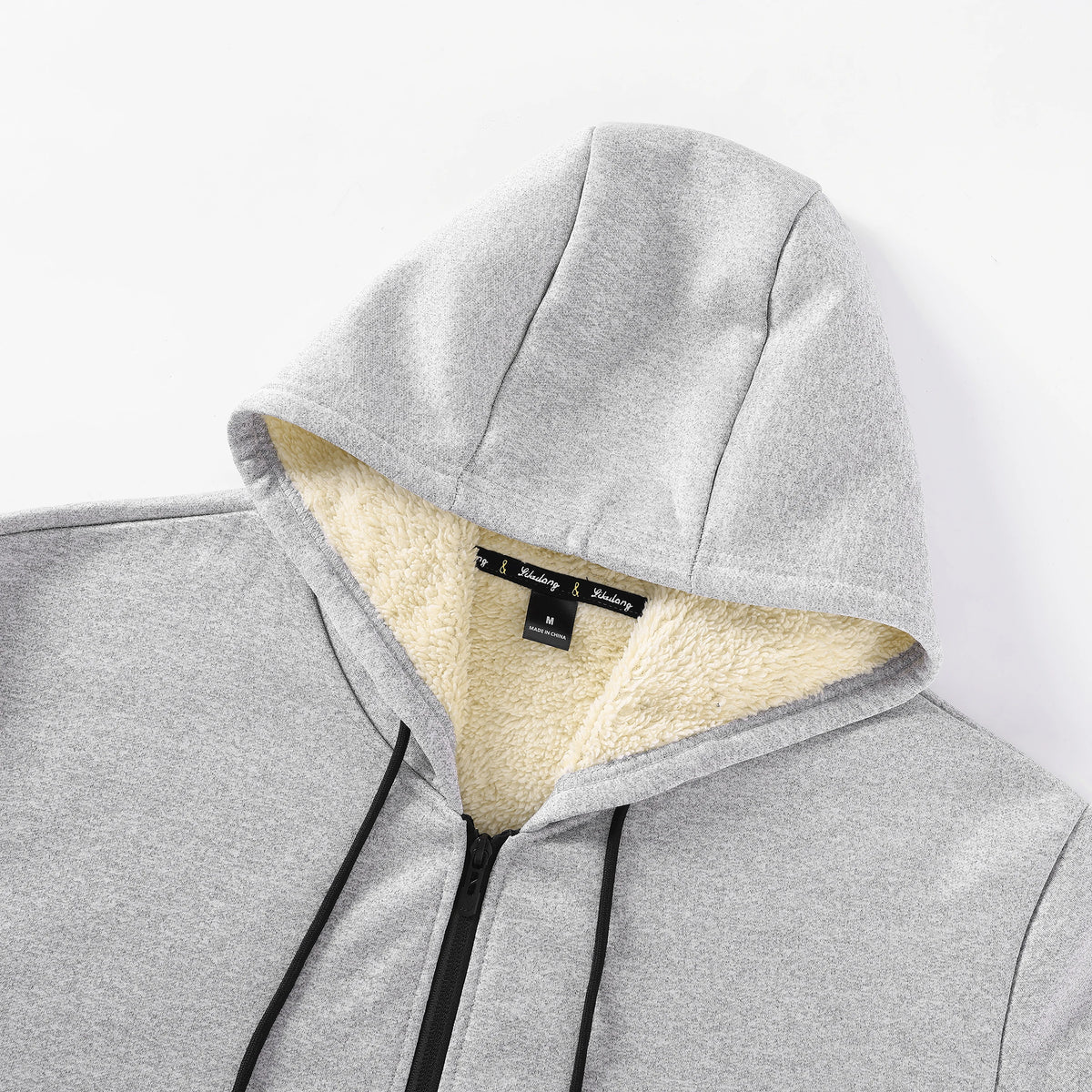Jaqueta Masculina de Inverno em Lã e Poliéster – Com Capuz