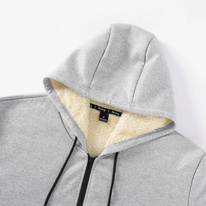Jaqueta Masculina de Inverno em Lã e Poliéster – Com Capuz
