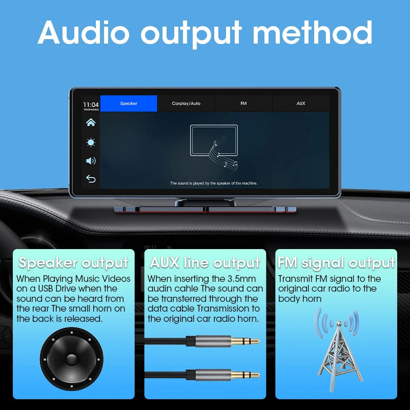 Carplay 8.1 Polegada com camera