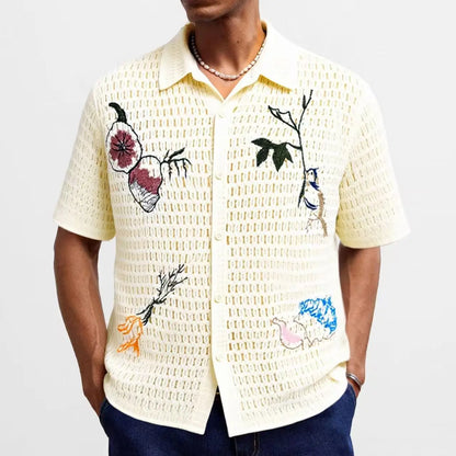 Camisa Polo Masculina em Tricô Respirável – Estilo Casual