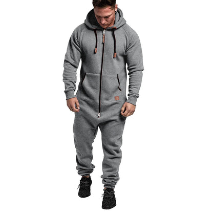 Conjunto Masculino de Moletom com Capuz e Calças