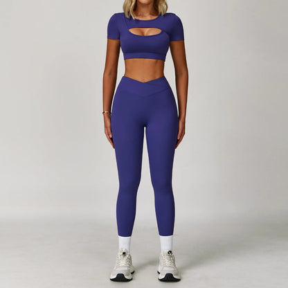 Conjunto de roupas esportivas