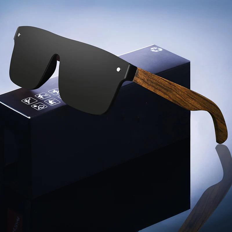 Óculos de sol de madeira polarizados