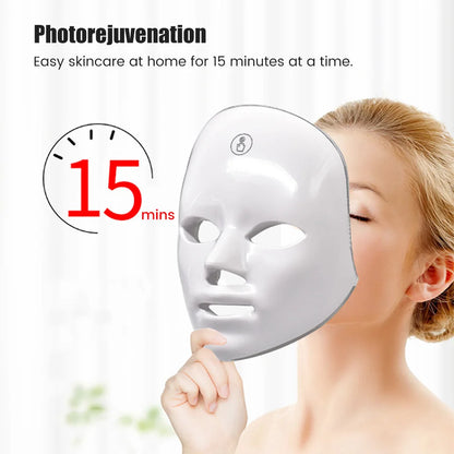 Máscara facial led terapia de luz