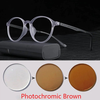 Óculos de miopia redondos vintage