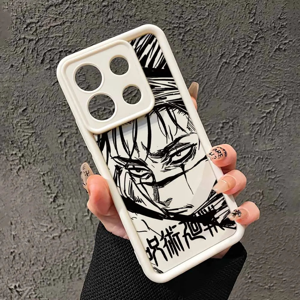Capa Jujutsu Kaisen Anime para Xiaomi, POCO e Redmi – Design Exclusivo e Proteção