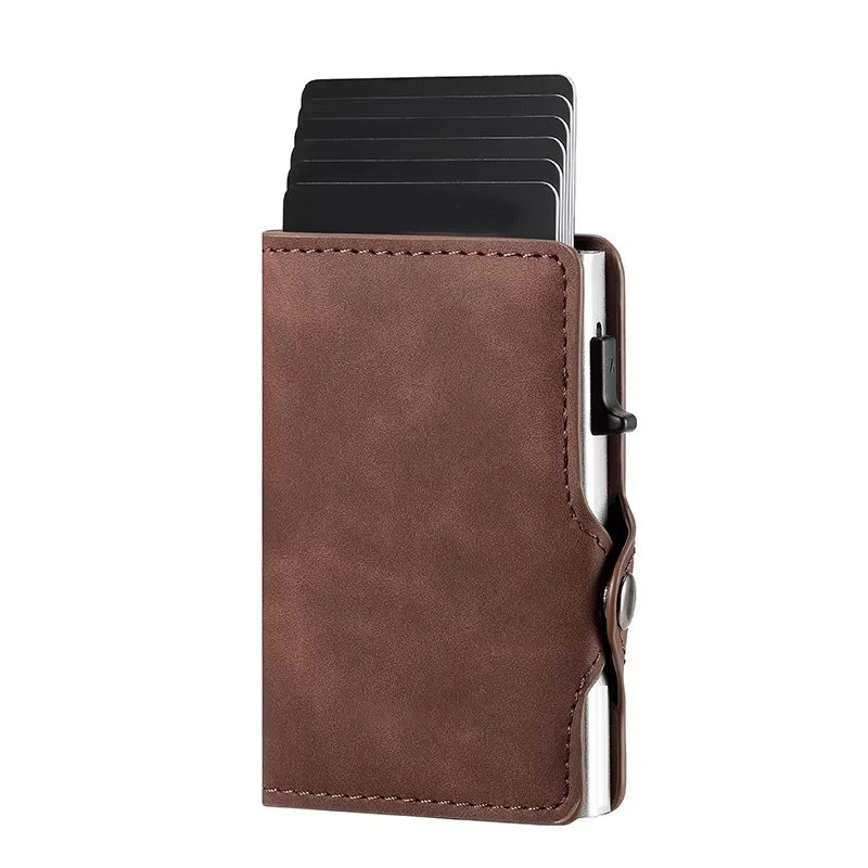 Carteira multifuncional de design exclusivo para homem e mulher com fecho RFID