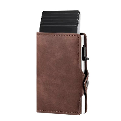 Carteira multifuncional de design exclusivo para homem e mulher com fecho RFID
