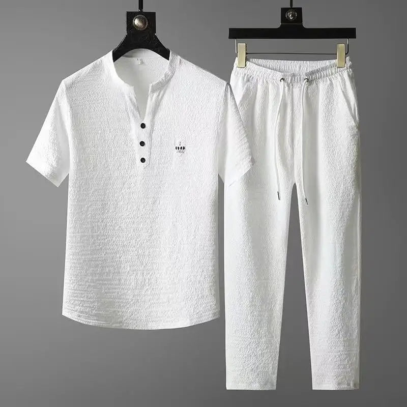 Conjunto masculino casual verão 2026