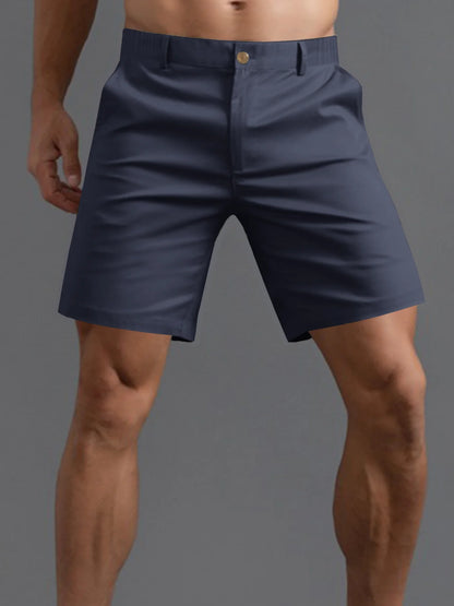 Shorts Masculinos Cargo de Verão — Cintura Elástica, Respiráveis para Golfe e Passeios